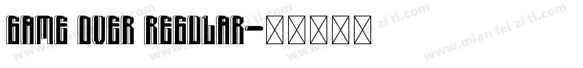 Game Over Regular字体转换
